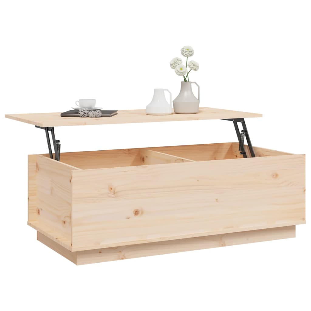 vidaXL Măsuță de cafea, 100x50x35 cm, din lemn masiv de pin vidaXL Măsuță de cafea, 100x50x35 cm, din lemn masiv de pin