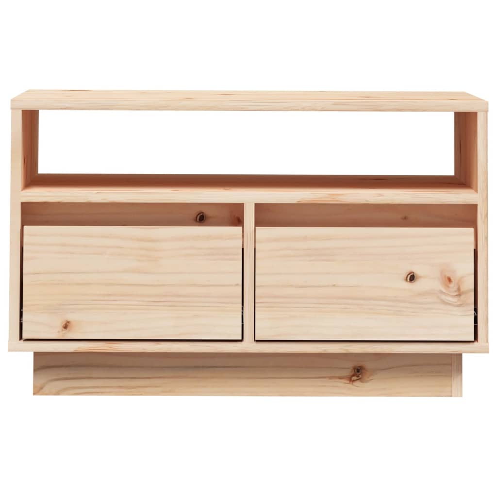 vidaXL Comodă TV, 60x35x37 cm, lemn masiv de pin