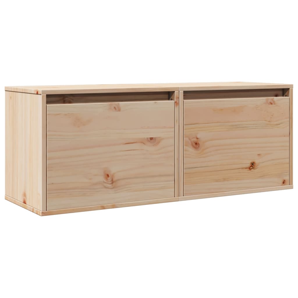 vidaXL Dulapuri de perete, 2 buc., 45x30x35 cm, lemn masiv de pin