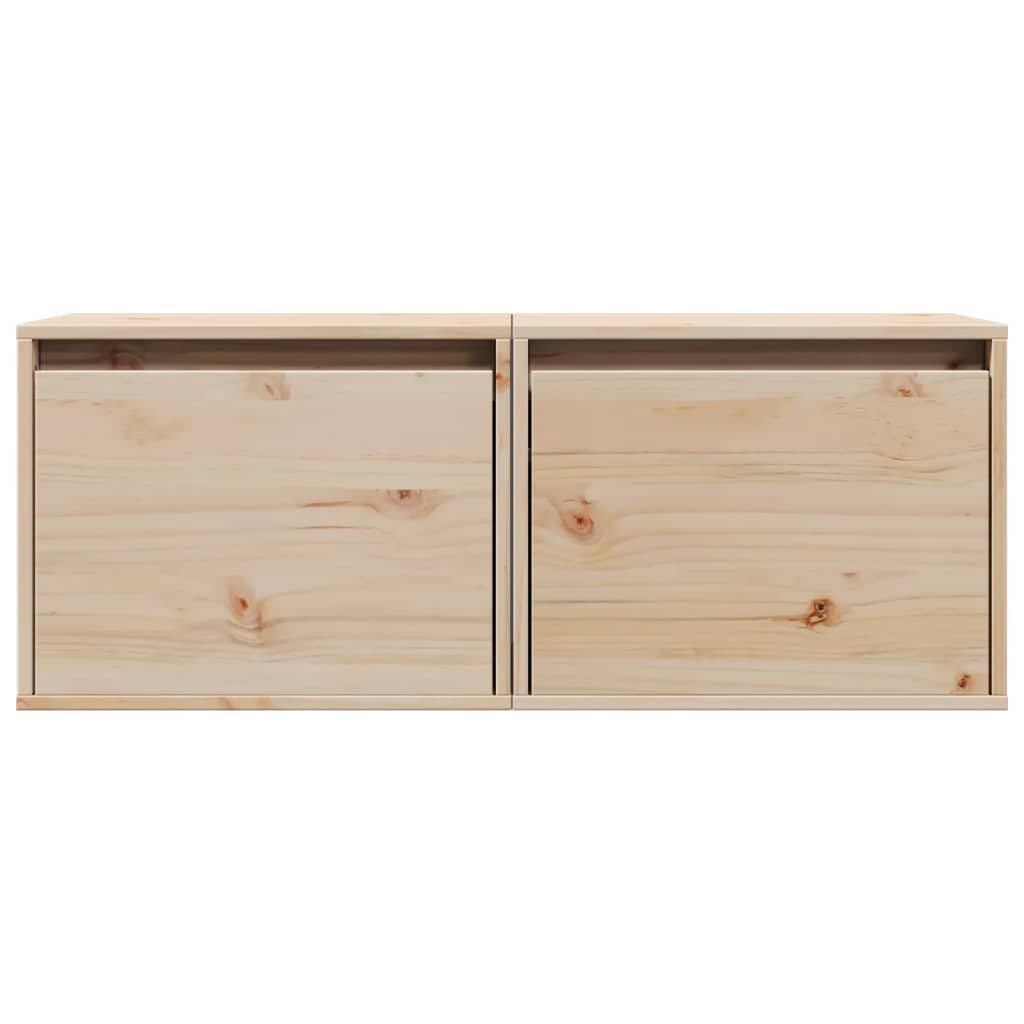 vidaXL Dulapuri de perete, 2 buc., 45x30x35 cm, lemn masiv de pin