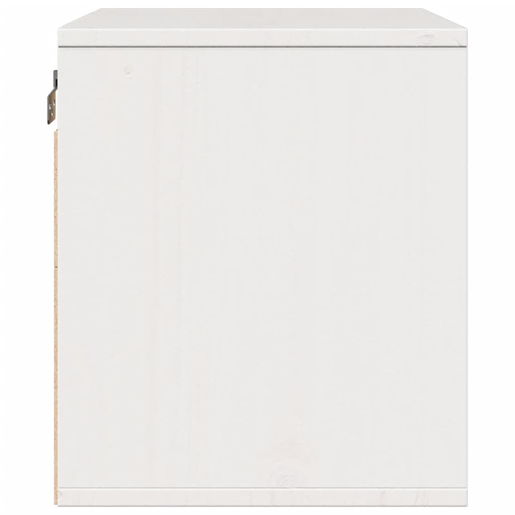 vidaXL Dulap de perete, alb, 45x30x35 cm, lemn masiv de pin