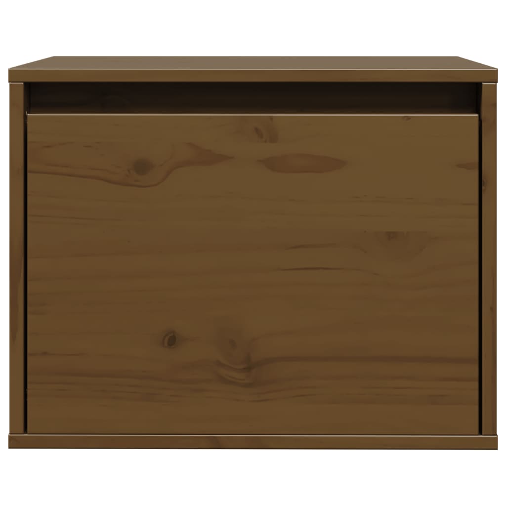 vidaXL Dulap de perete, maro miere, 45x30x35 cm, lemn masiv de pin vidaXL Dulap de perete, maro miere, 45x30x35 cm, lemn masiv de pin