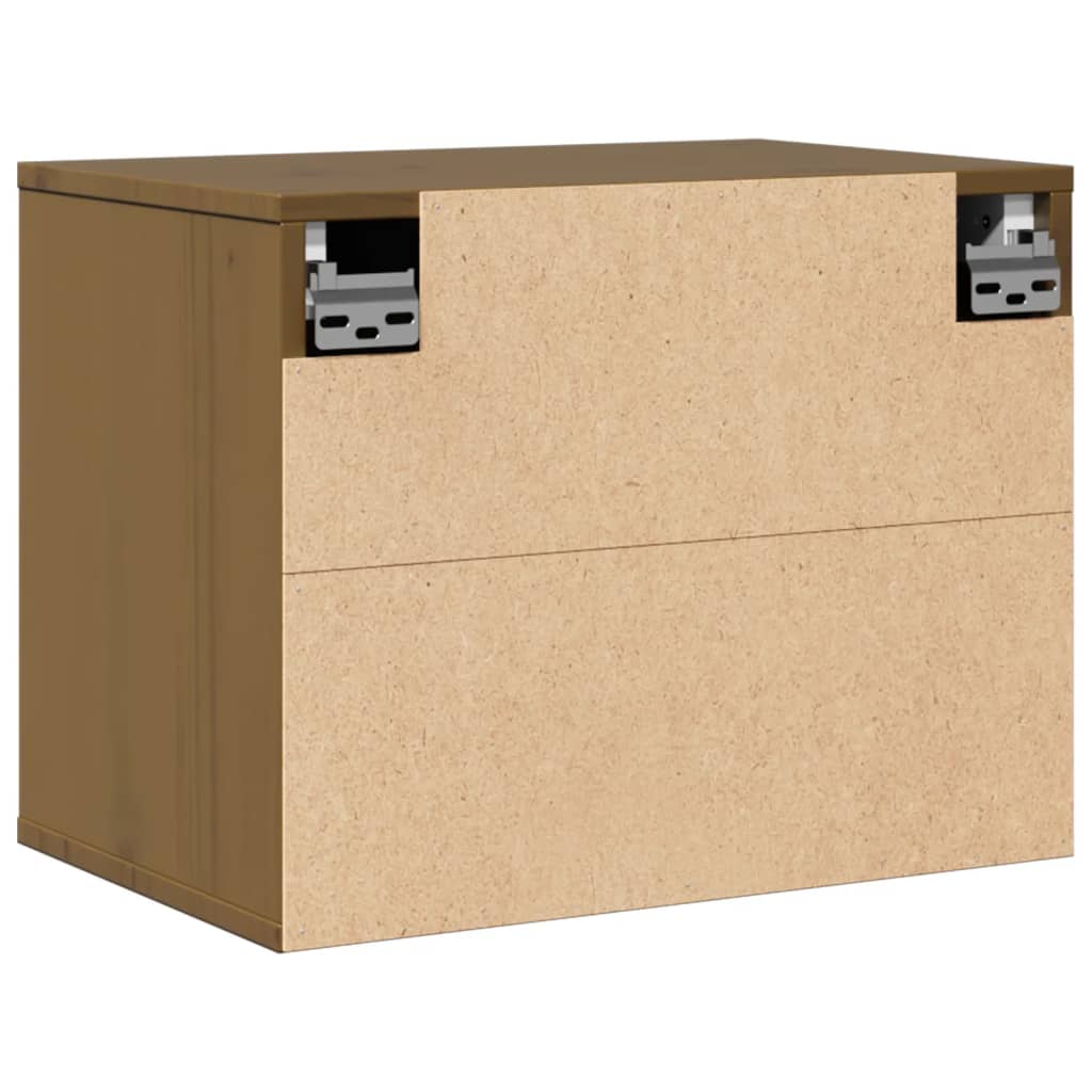 vidaXL Dulap de perete, maro miere, 45x30x35 cm, lemn masiv de pin vidaXL Dulap de perete, maro miere, 45x30x35 cm, lemn masiv de pin