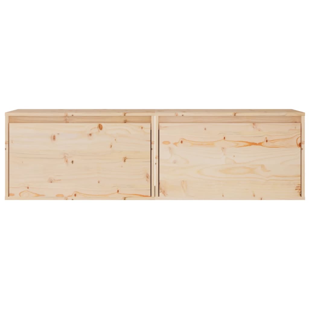 vidaXL Dulapuri de perete, 2 buc., 60x30x35 cm, lemn masiv de pin