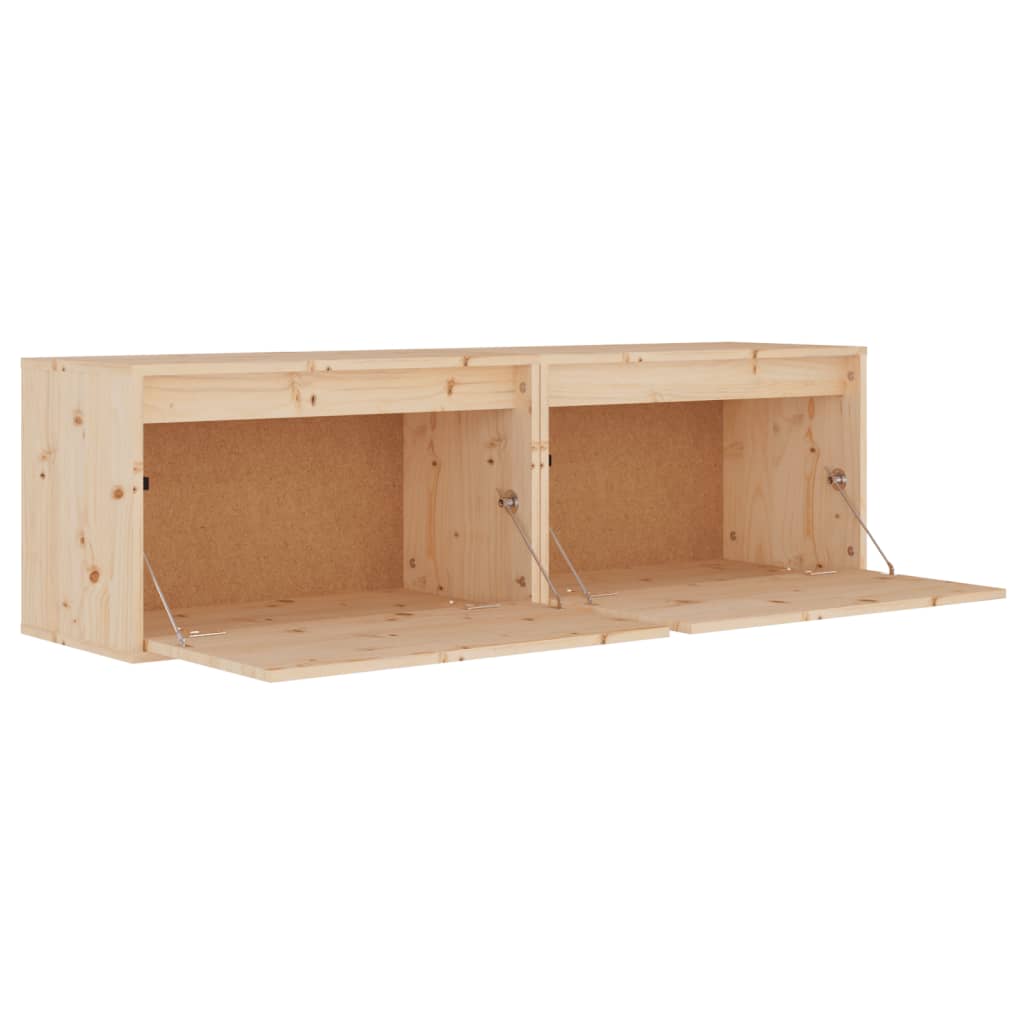 vidaXL Dulapuri de perete, 2 buc., 60x30x35 cm, lemn masiv de pin