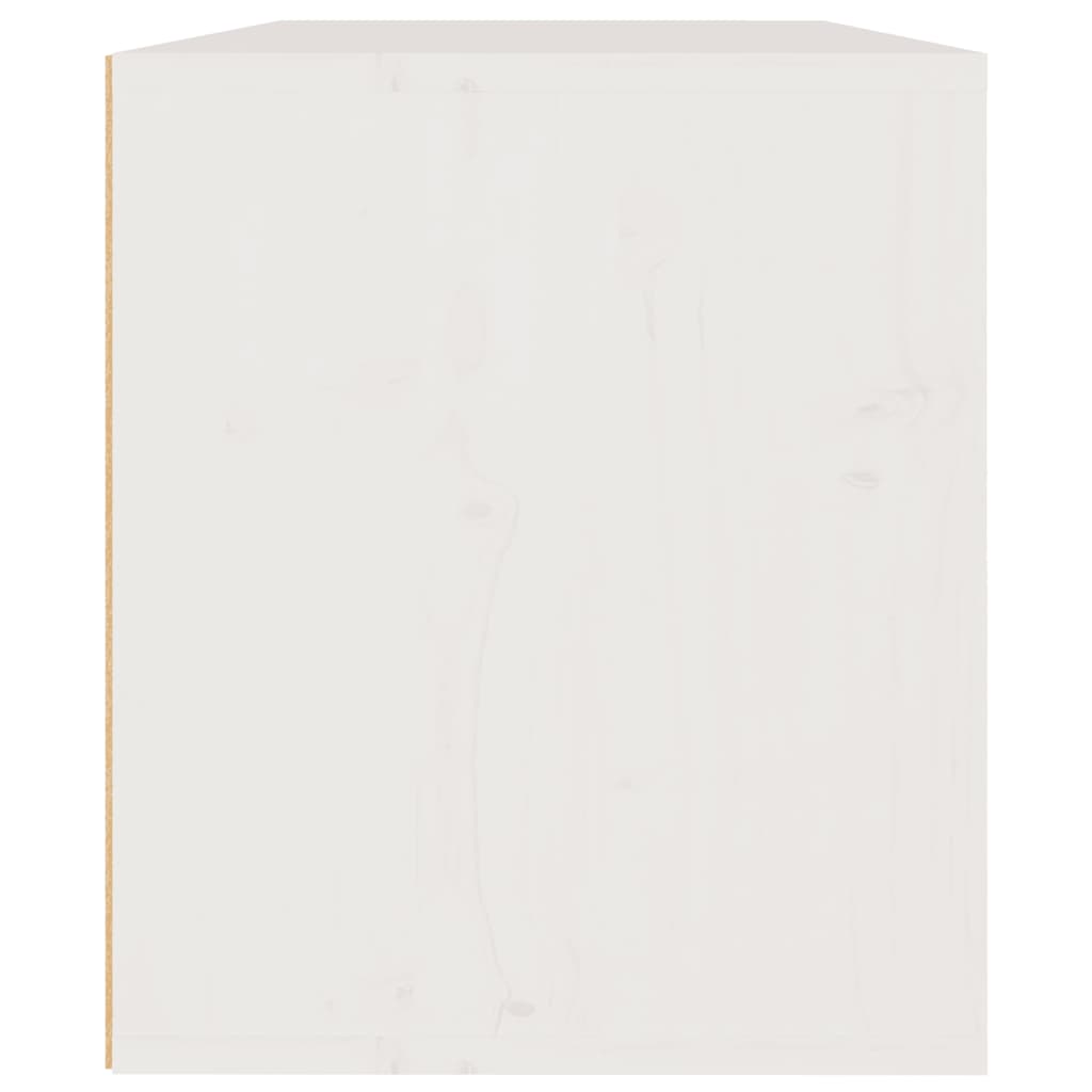 vidaXL Dulap de perete, alb, 60x30x35 cm, lemn masiv de pin vidaXL Dulap de perete, alb, 60x30x35 cm, lemn masiv de pin