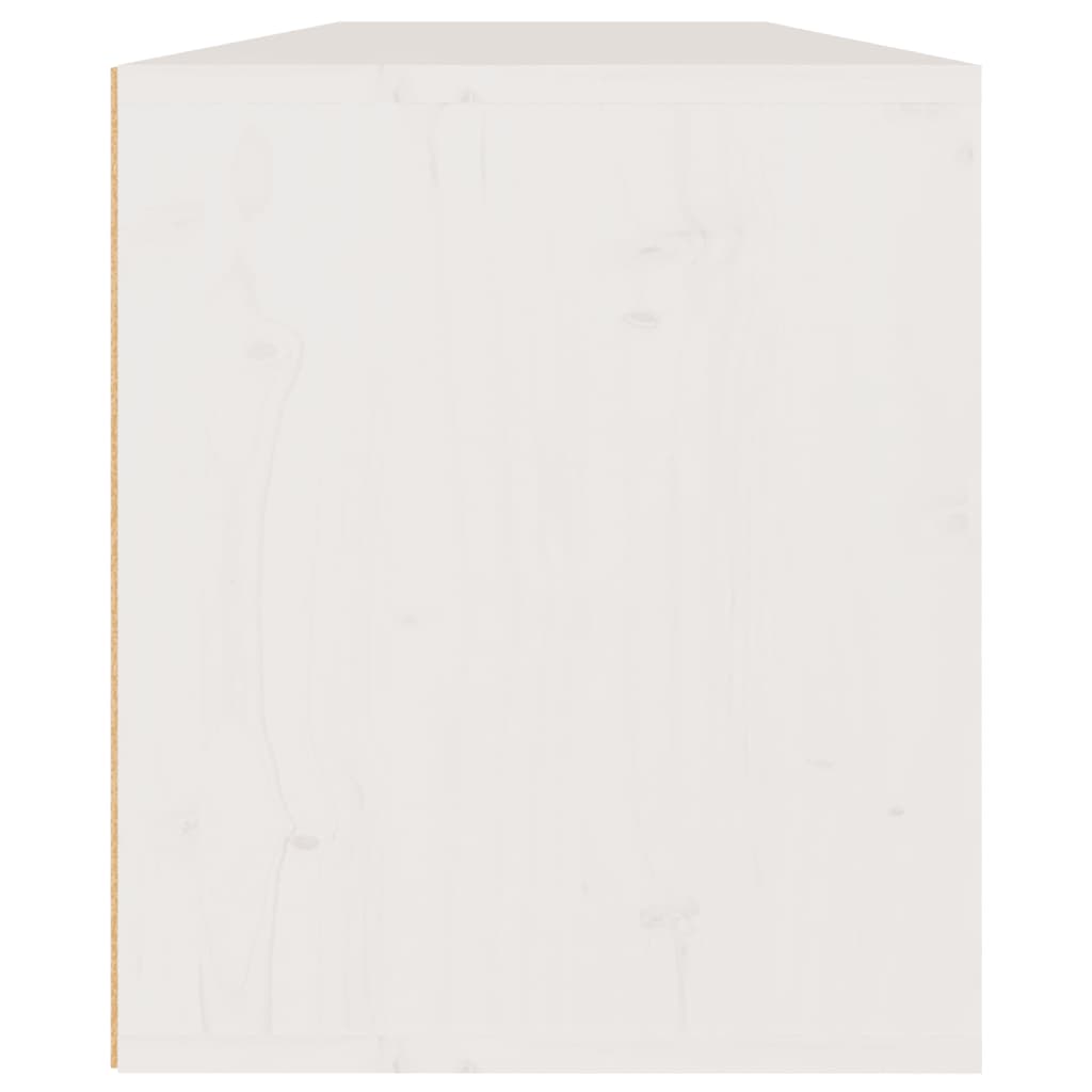 vidaXL Dulapuri de perete, 2 buc., alb, 60x30x35 cm, lemn masiv de pin