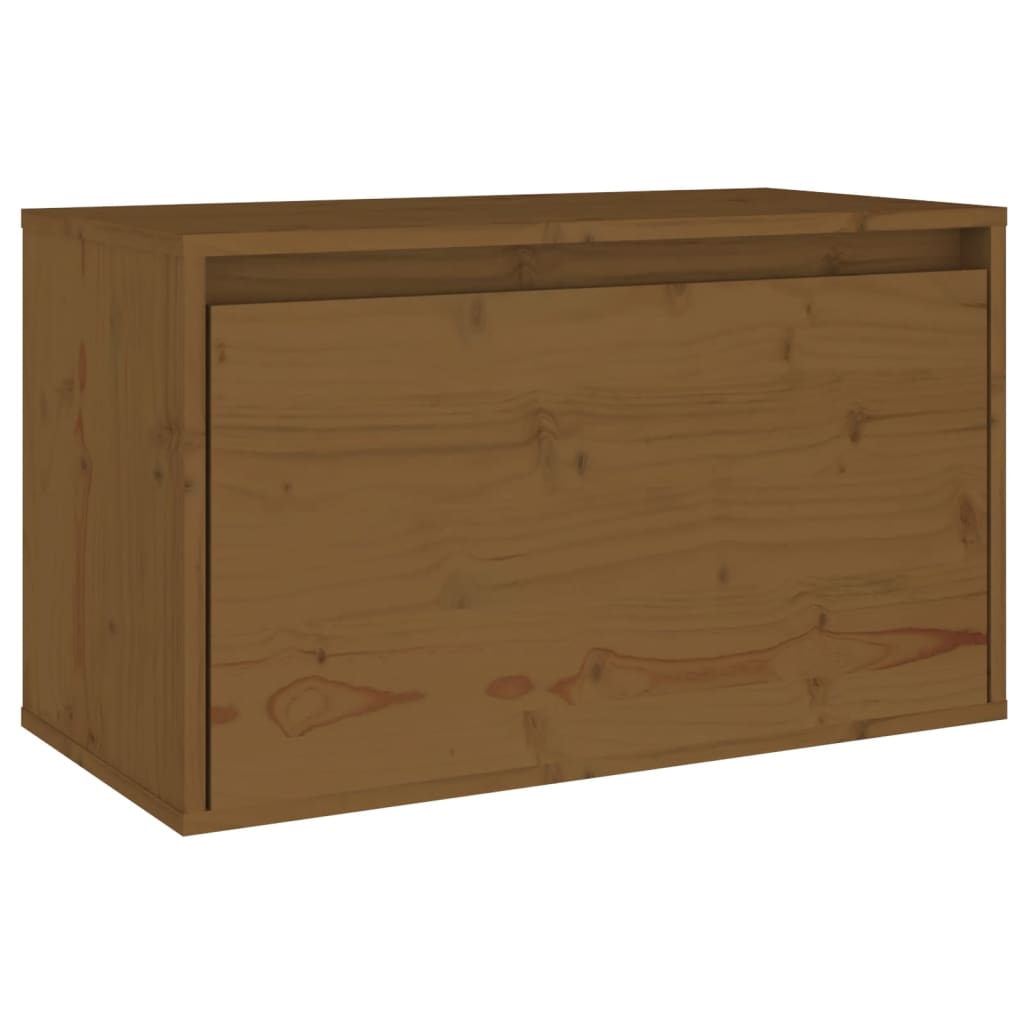 vidaXL Dulap de perete, maro miere, 60x30x35 cm, lemn masiv de pin vidaXL Dulap de perete, maro miere, 60x30x35 cm, lemn masiv de pin