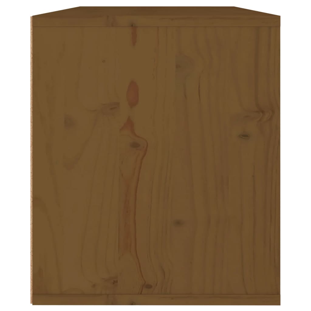 vidaXL Dulap de perete, maro miere, 60x30x35 cm, lemn masiv de pin vidaXL Dulap de perete, maro miere, 60x30x35 cm, lemn masiv de pin