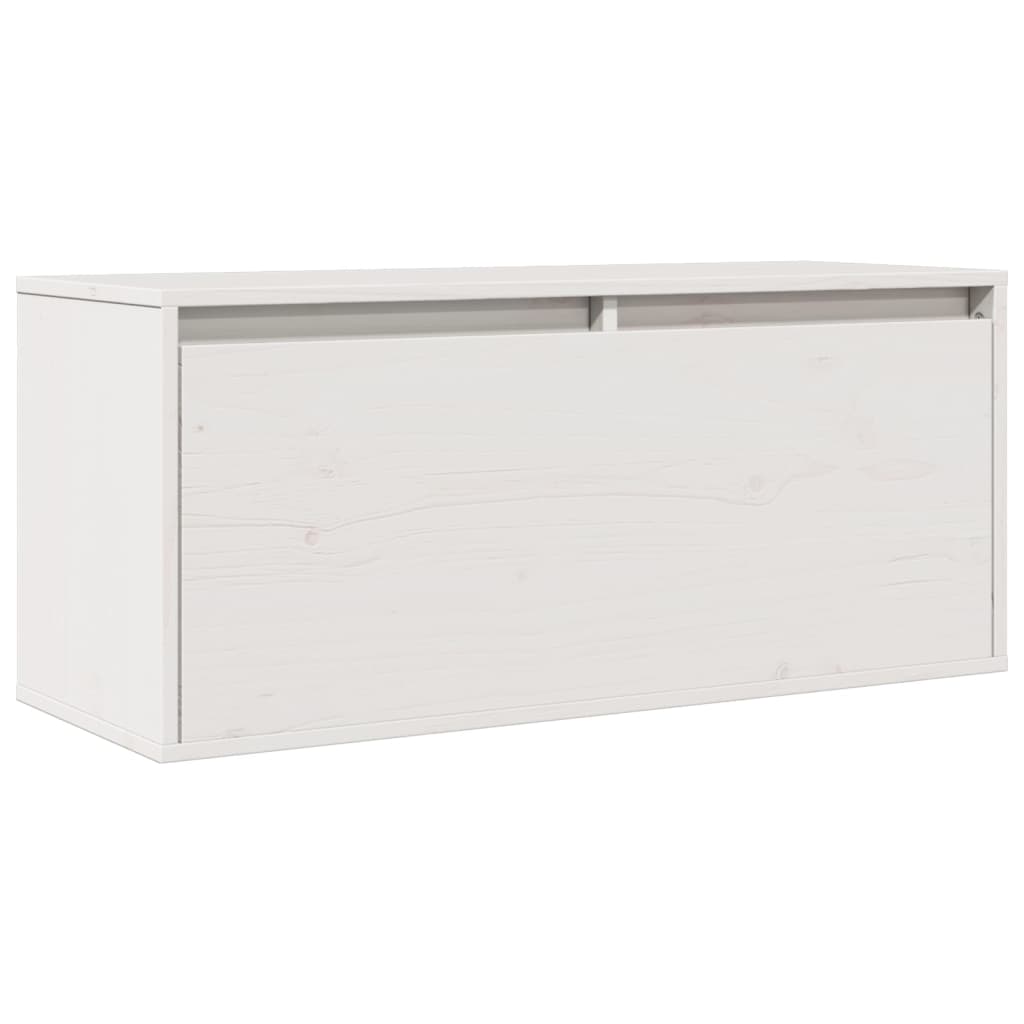 vidaXL Dulap de perete, alb, 80x30x35 cm, lemn masiv de pin vidaXL Dulap de perete, alb, 80x30x35 cm, lemn masiv de pin