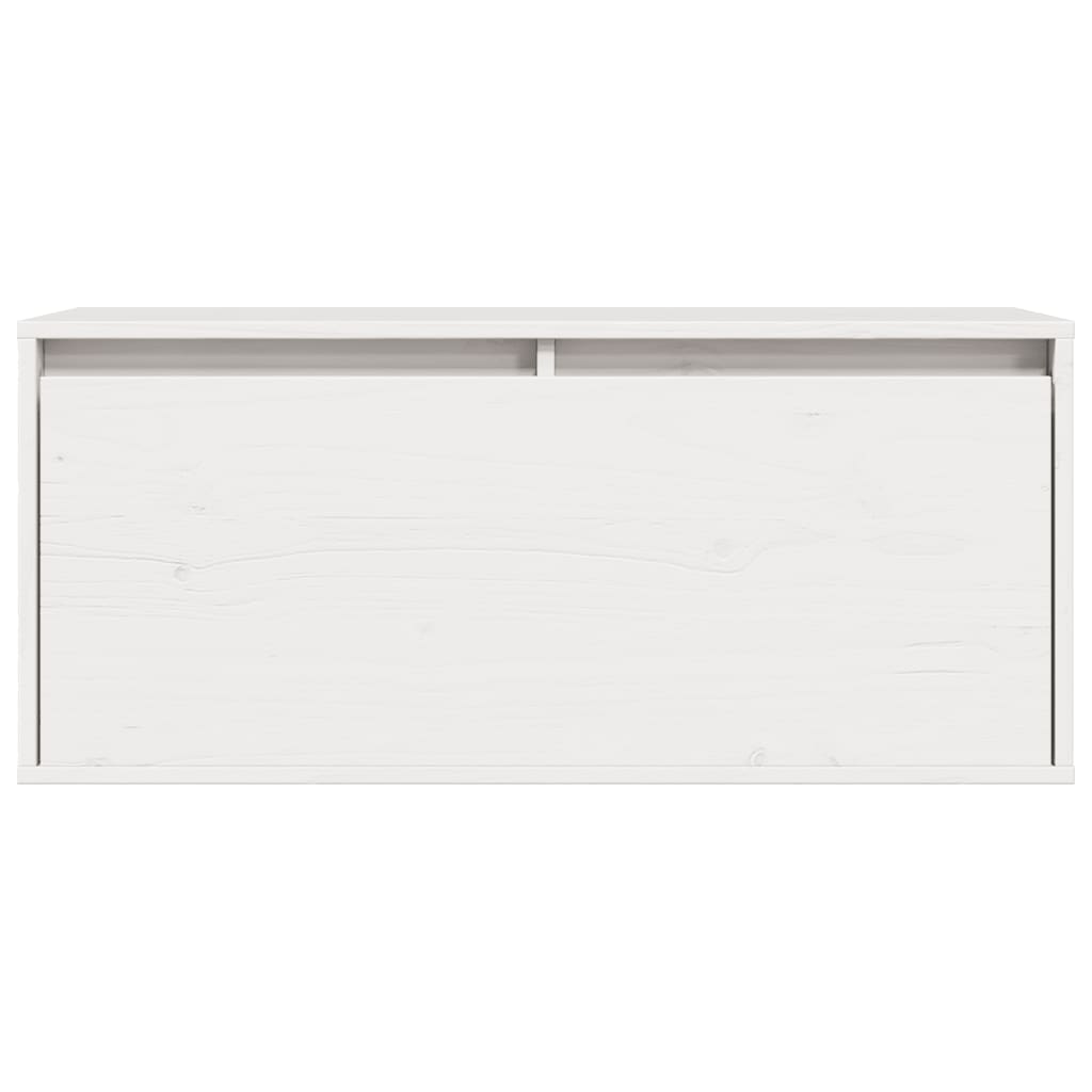 vidaXL Dulap de perete, alb, 80x30x35 cm, lemn masiv de pin vidaXL Dulap de perete, alb, 80x30x35 cm, lemn masiv de pin