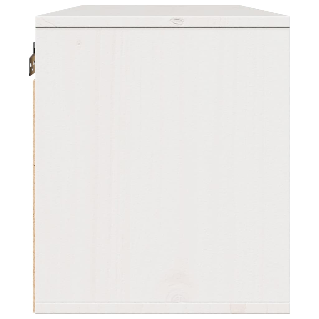 vidaXL Dulap de perete, alb, 80x30x35 cm, lemn masiv de pin vidaXL Dulap de perete, alb, 80x30x35 cm, lemn masiv de pin