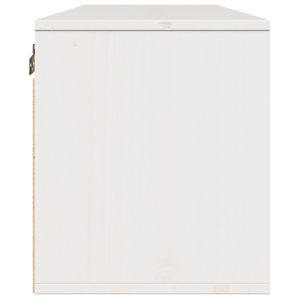 vidaXL Dulap de perete, alb, 100x30x35 cm, lemn masiv de pin vidaXL Dulap de perete, alb, 100x30x35 cm, lemn masiv de pin