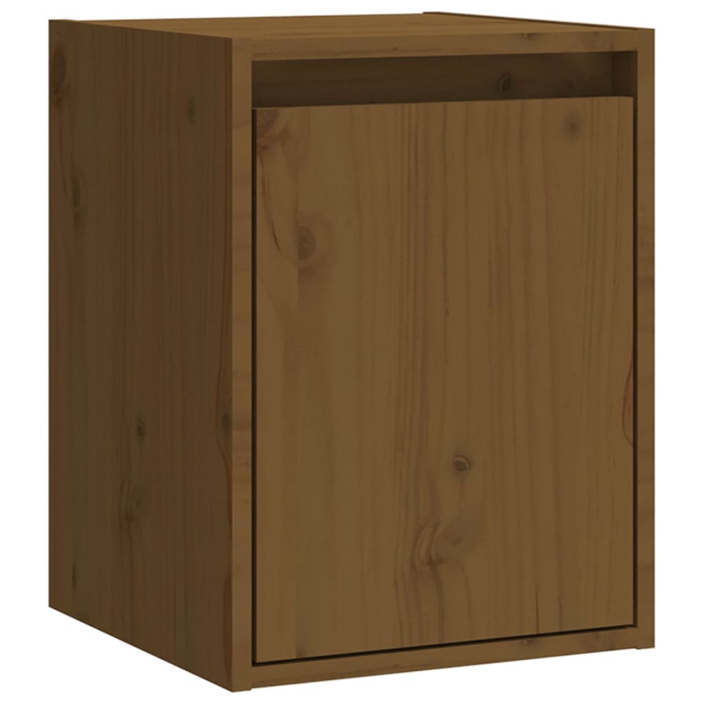 vidaXL Dulap de perete, maro miere, 30x30x40 cm, lemn masiv de pin vidaXL Dulap de perete, maro miere, 30x30x40 cm, lemn masiv de pin