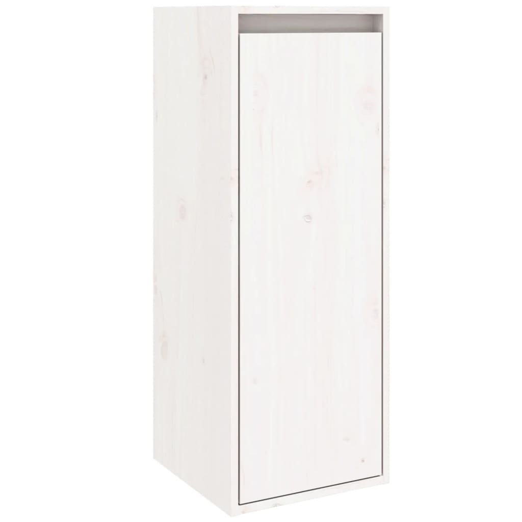 vidaXL Dulap de perete, alb, 30x30x80 cm, lemn masiv de pin vidaXL Dulap de perete, alb, 30x30x80 cm, lemn masiv de pin