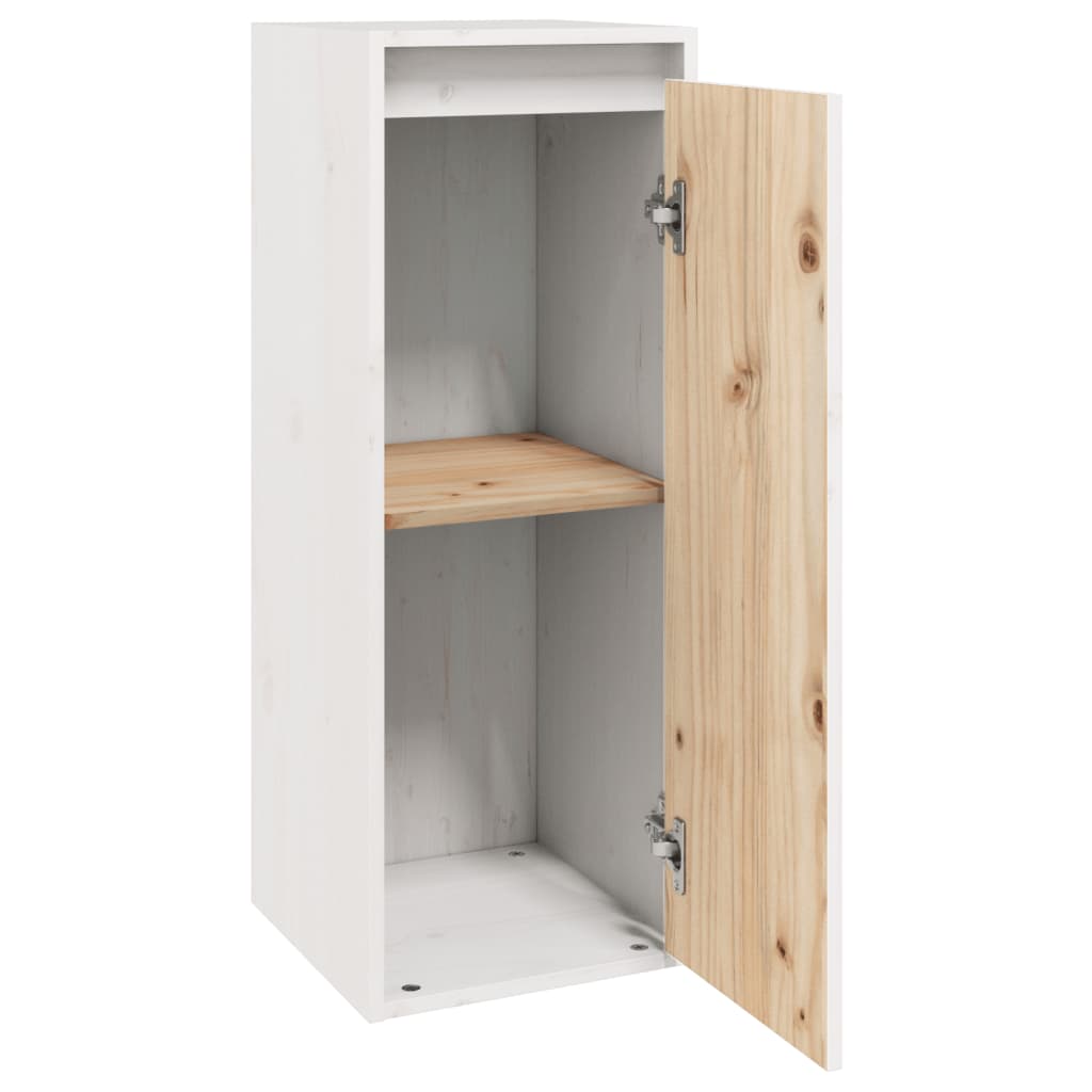 vidaXL Dulap de perete, alb, 30x30x80 cm, lemn masiv de pin vidaXL Dulap de perete, alb, 30x30x80 cm, lemn masiv de pin