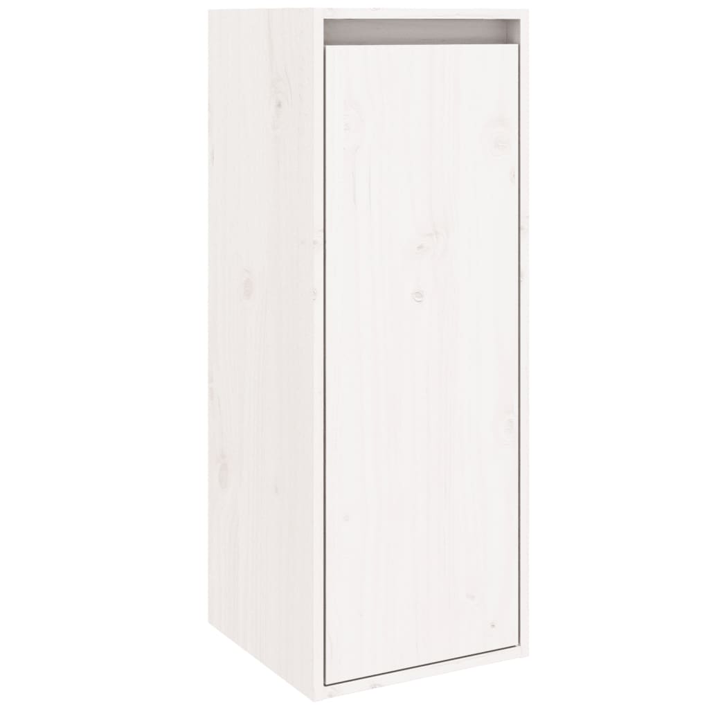 vidaXL Dulapuri de perete, 2 buc., alb, 30x30x80 cm, lemn masiv de pin vidaXL Dulapuri de perete, 2 buc., alb, 30x30x80 cm, lemn masiv de pin
