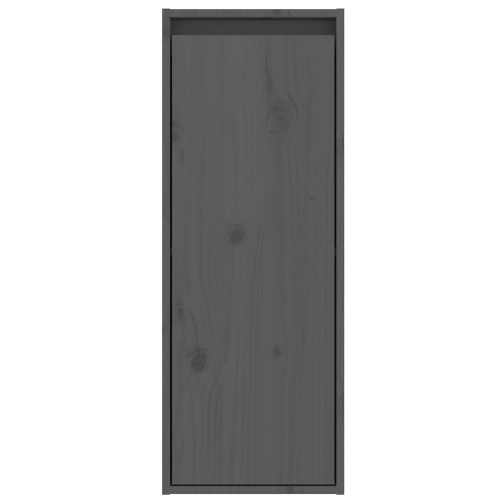vidaXL Dulap de perete, gri, 30x30x80 cm, lemn masiv de pin vidaXL Dulap de perete, gri, 30x30x80 cm, lemn masiv de pin