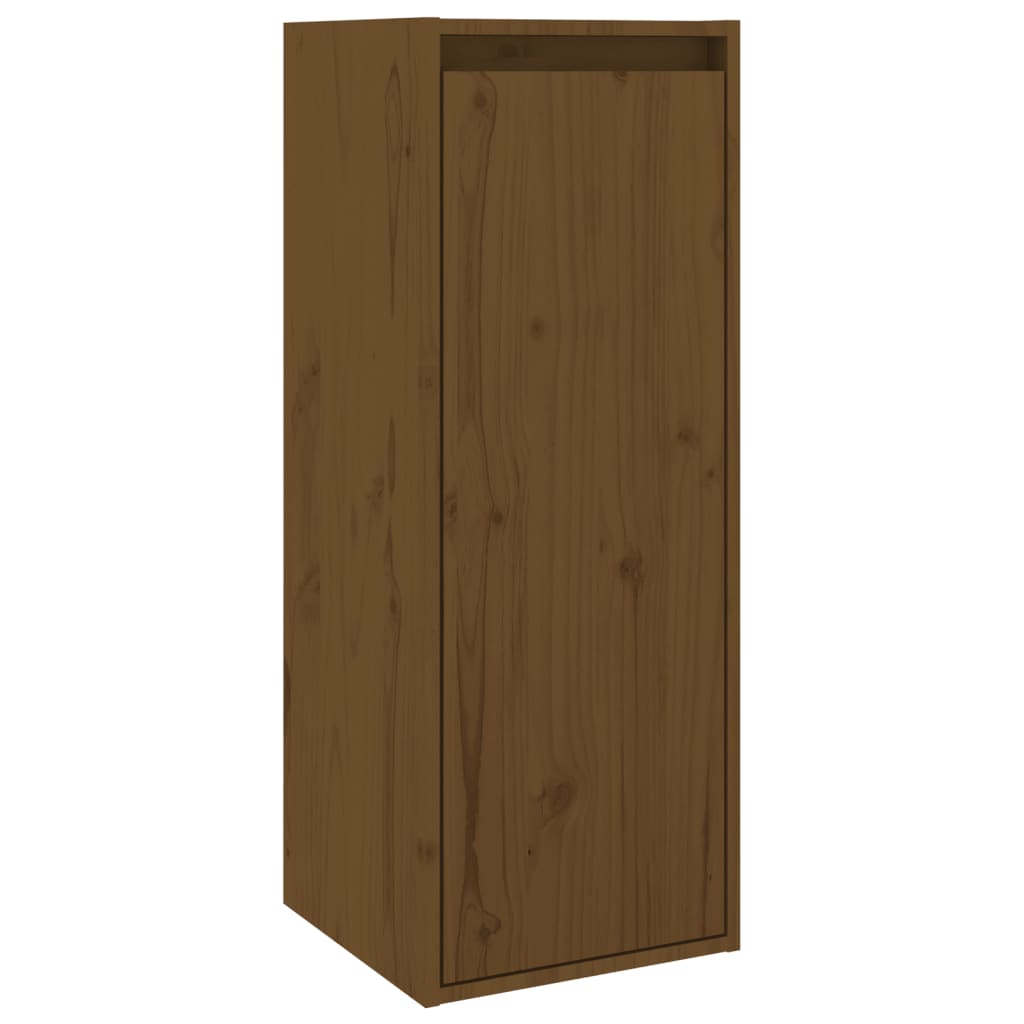 vidaXL Dulap de perete, maro miere, 30x30x80 cm, lemn masiv de pin
