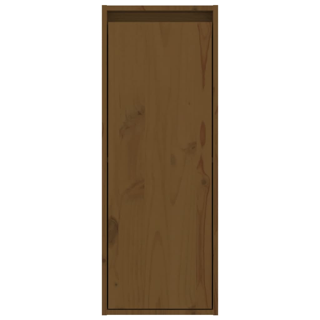 vidaXL Dulap de perete, maro miere, 30x30x80 cm, lemn masiv de pin