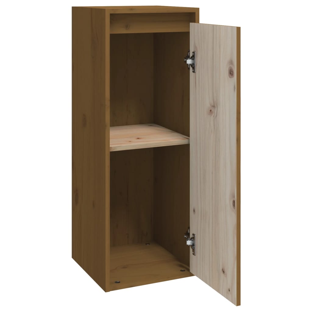 vidaXL Dulap de perete, maro miere, 30x30x80 cm, lemn masiv de pin