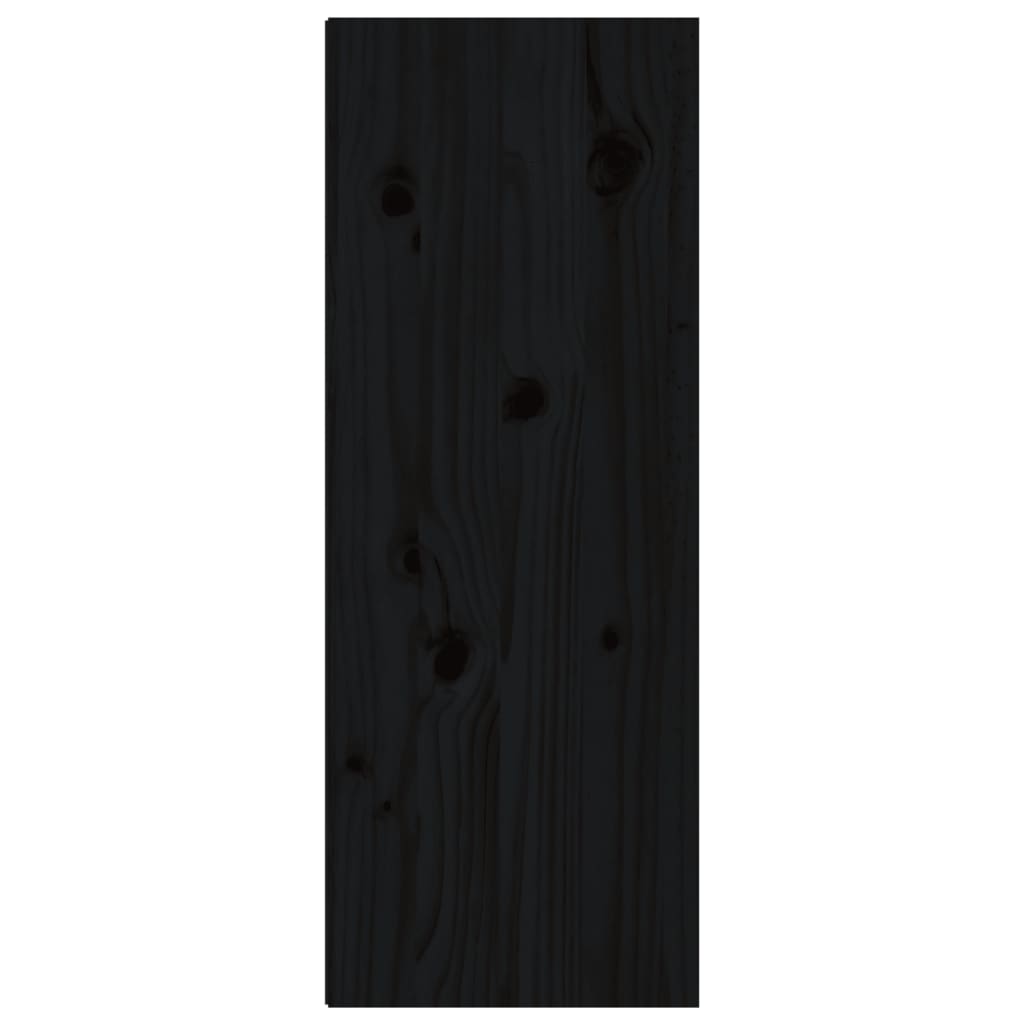 vidaXL Dulap de perete, negru, 30x30x80 cm, lemn masiv de pin vidaXL Dulap de perete, negru, 30x30x80 cm, lemn masiv de pin