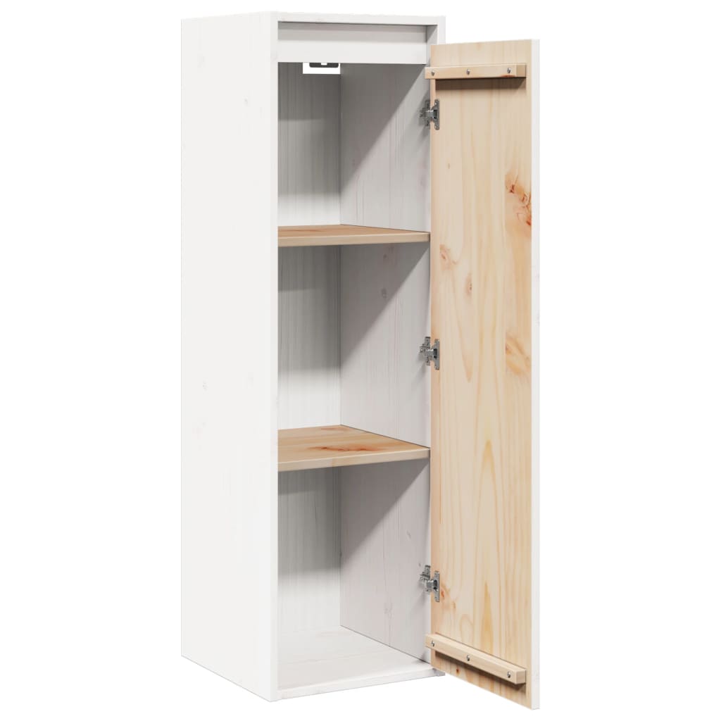vidaXL Dulap de perete, alb, 30x30x100 cm, lemn masiv de pin vidaXL Dulap de perete, alb, 30x30x100 cm, lemn masiv de pin