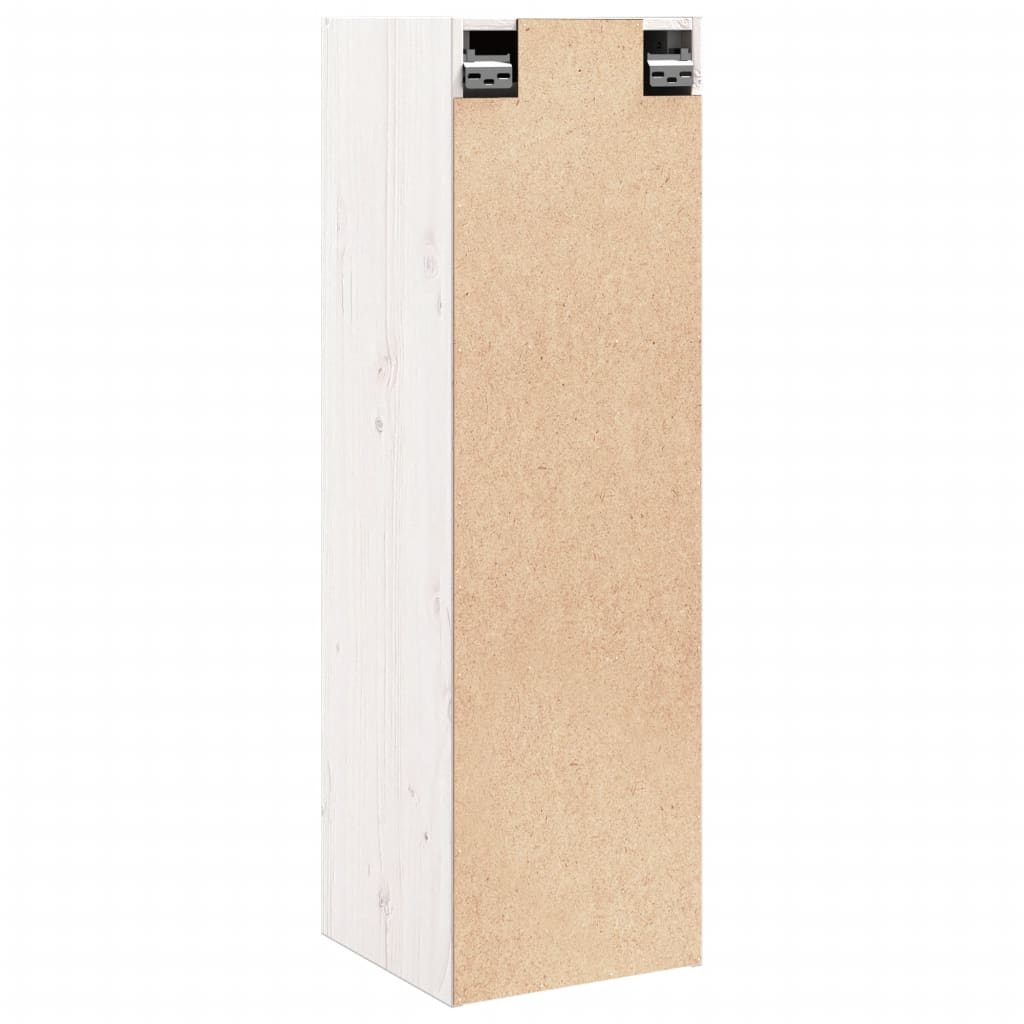 vidaXL Dulap de perete, alb, 30x30x100 cm, lemn masiv de pin vidaXL Dulap de perete, alb, 30x30x100 cm, lemn masiv de pin
