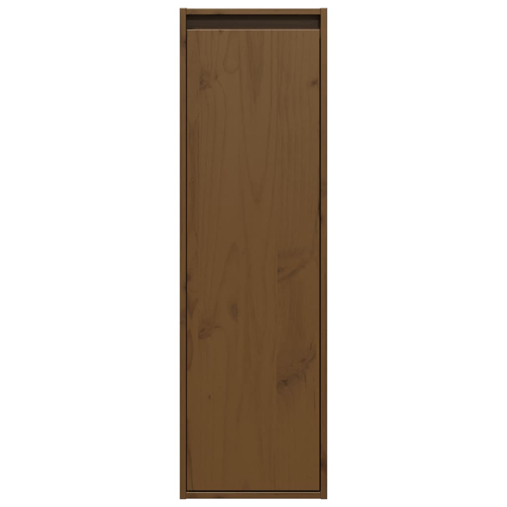 vidaXL Dulap de perete, maro miere, 30x30x100 cm, lemn masiv de pin