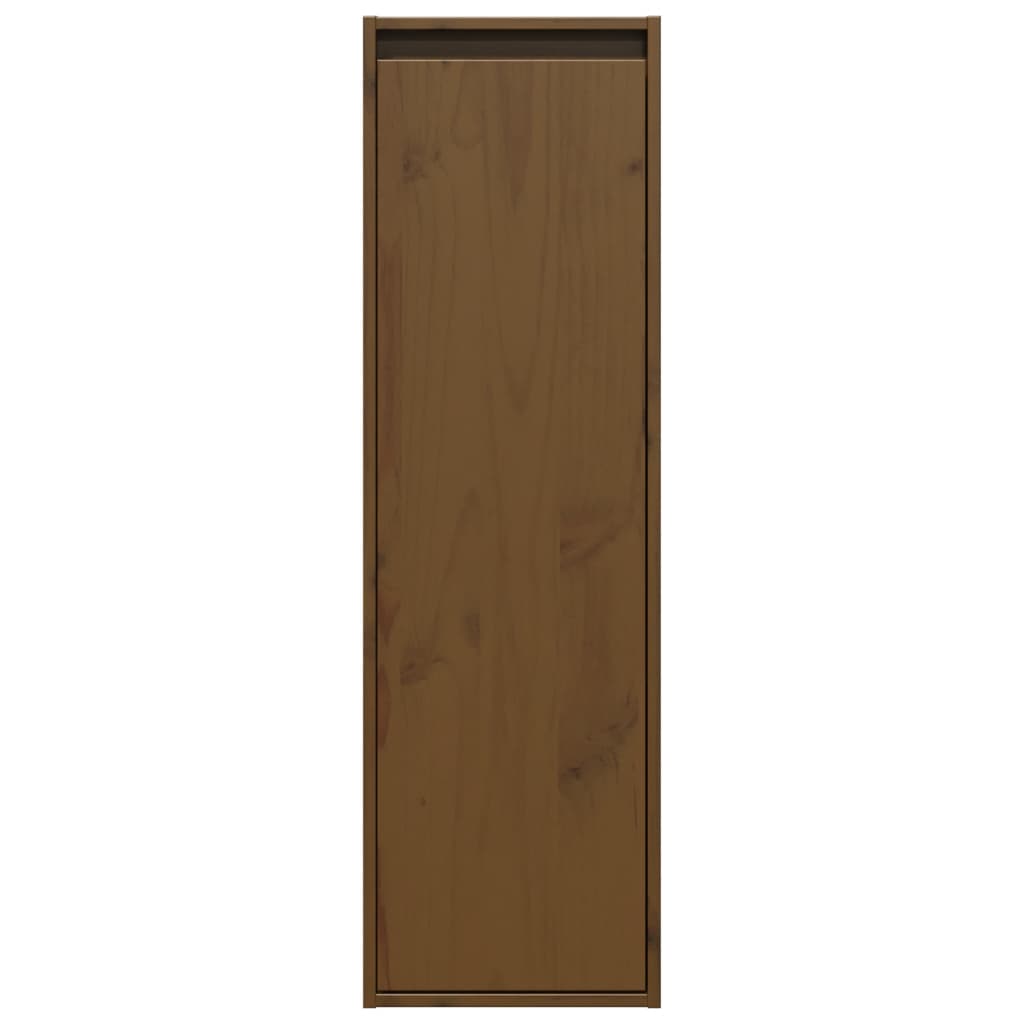 vidaXL Dulapuri perete 2 buc. maro miere 30x30x100cm lemn masiv de pin
