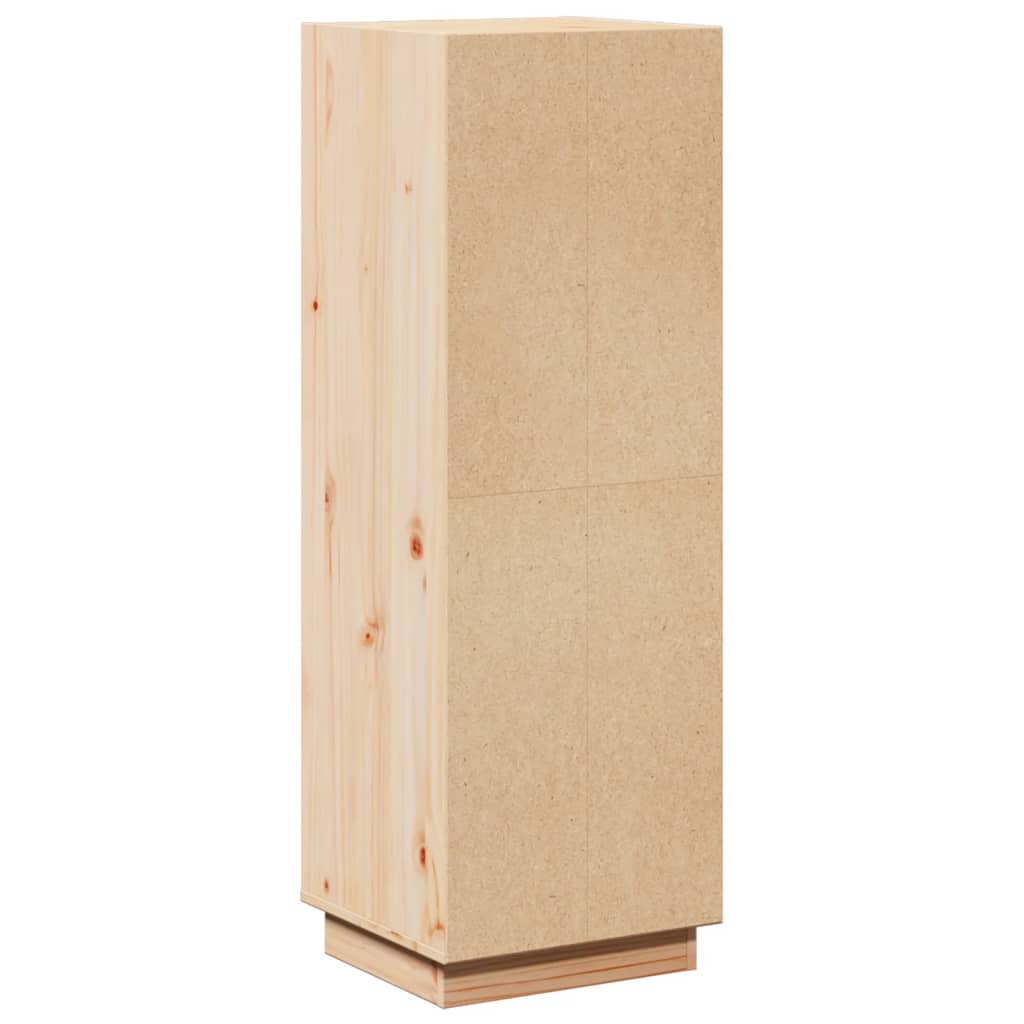 vidaXL Dulap înalt, gri, 37x34x110 cm, lemn masiv de pin