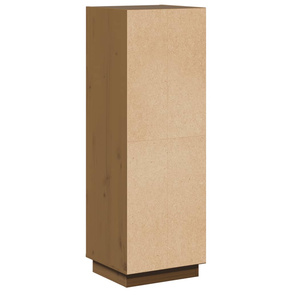 vidaXL Dulap înalt, maro miere, 37x34x110 cm, lemn masiv de pin