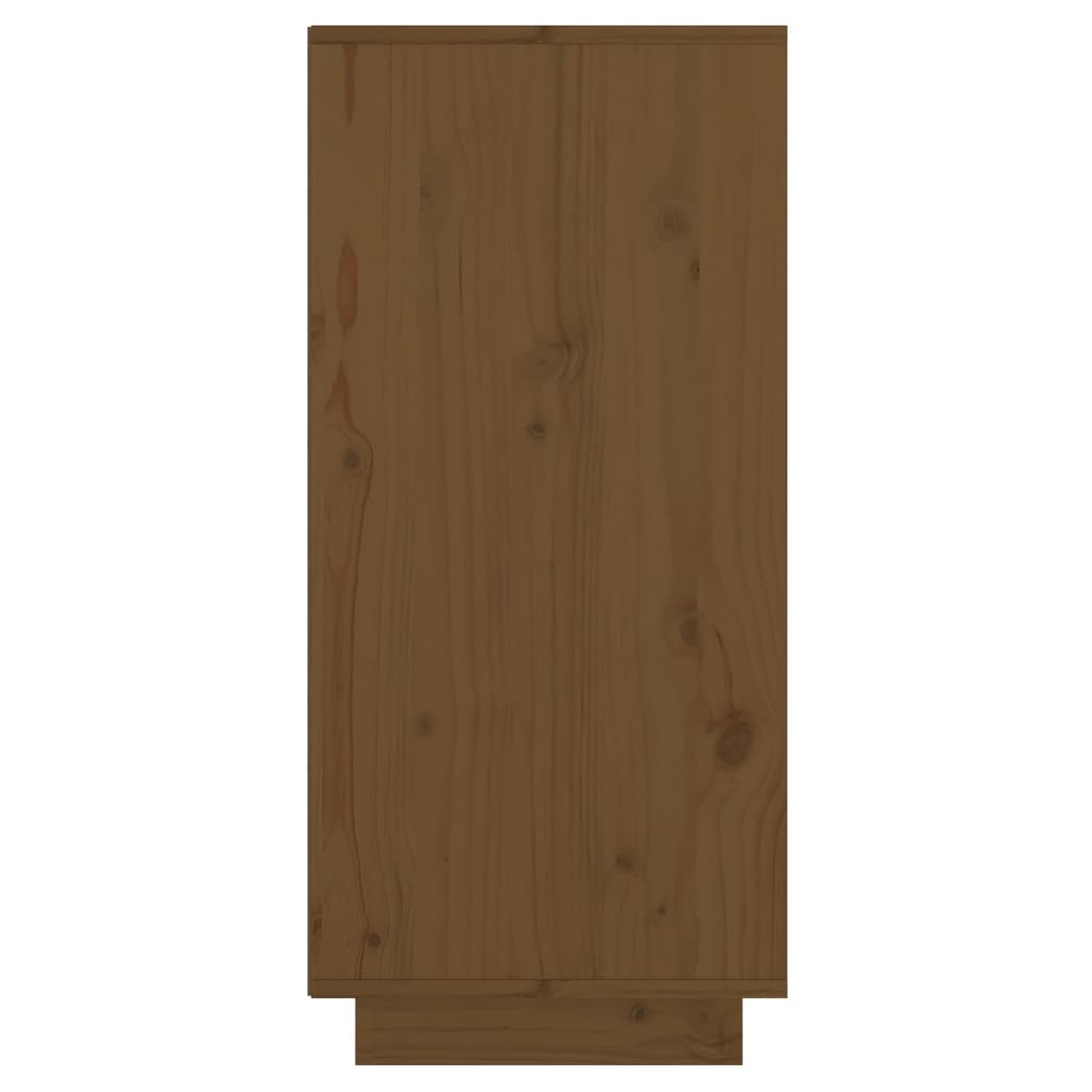vidaXL Dulap, maro miere, 60x34x75 cm, lemn masiv de pin