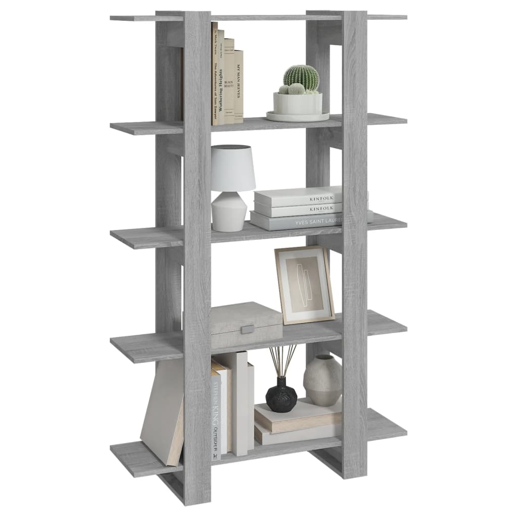 vidaXL Bibliotecă/Separator cameră, gri sonoma, 100x30x160 cm vidaXL Bibliotecă/Separator cameră, gri sonoma, 100x30x160 cm