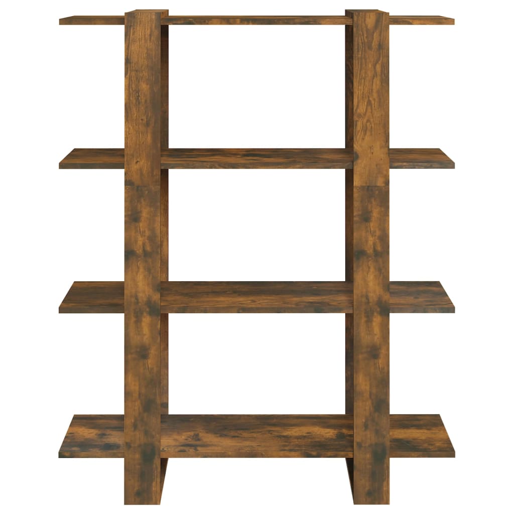 vidaXL Bibliotecă/Separator cameră, stejar fumuriu, 100x30x123,5 cm vidaXL Bibliotecă/Separator cameră, stejar fumuriu, 100x30x123,5 cm