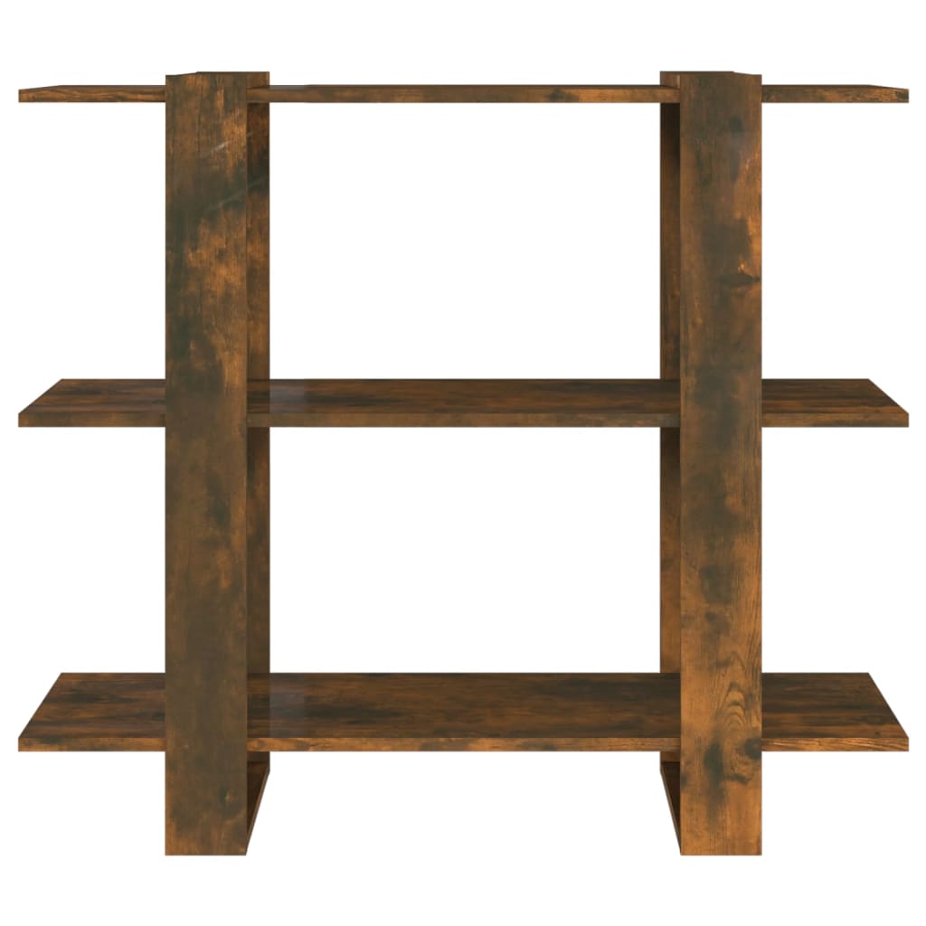 vidaXL Bibliotecă/Separator cameră, stejar fumuriu, 100x30x87 cm vidaXL Bibliotecă/Separator cameră, stejar fumuriu, 100x30x87 cm