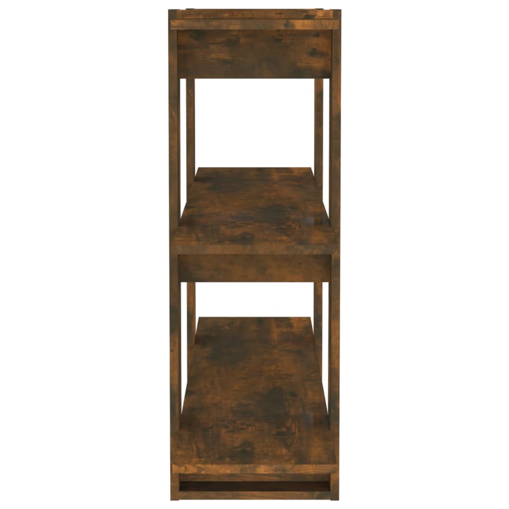 vidaXL Bibliotecă/Separator cameră, stejar fumuriu, 100x30x87 cm vidaXL Bibliotecă/Separator cameră, stejar fumuriu, 100x30x87 cm