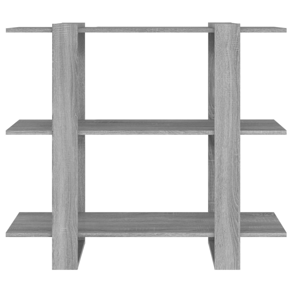 vidaXL Bibliotecă/Separator cameră, gri sonoma, 100x30x87 cm vidaXL Bibliotecă/Separator cameră, gri sonoma, 100x30x87 cm