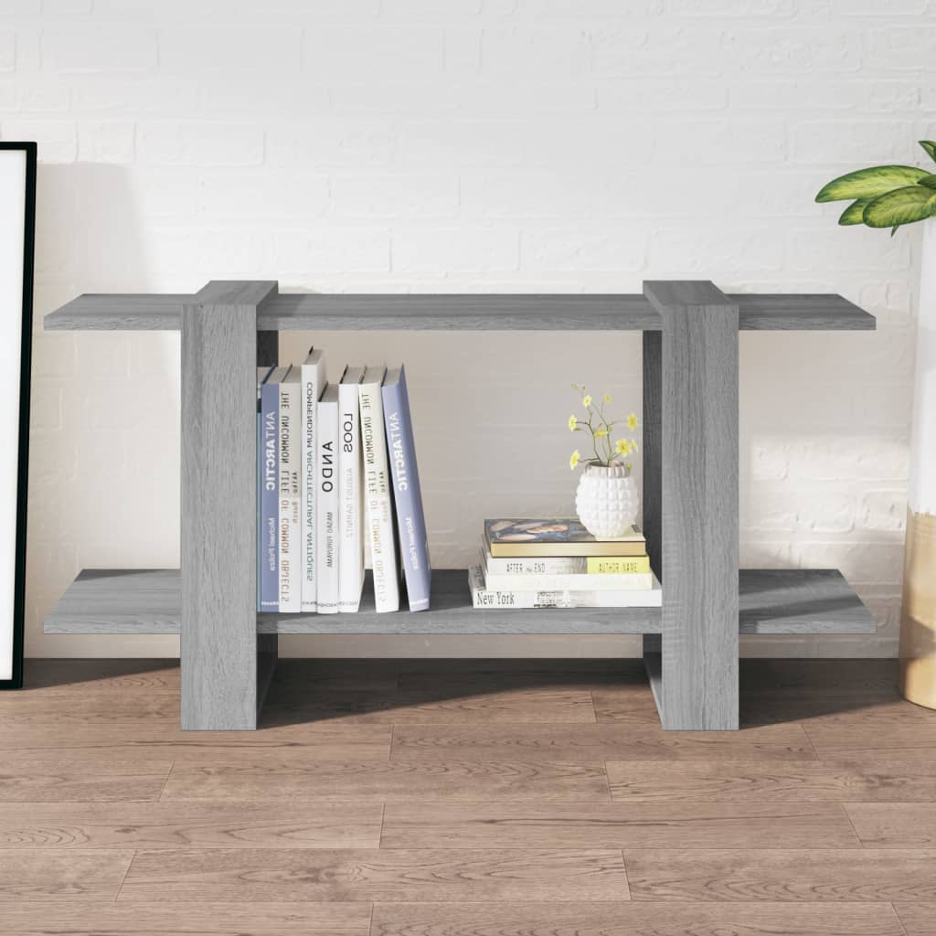 vidaXL Bibliotecă, gri sonoma, 100x30x51 cm, lemn compozit vidaXL Bibliotecă, gri sonoma, 100x30x51 cm, lemn compozit
