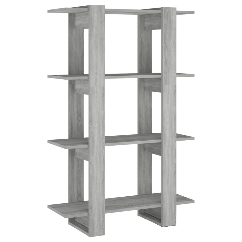 vidaXL Dulap de cărți/Separator de cameră gri sonoma 80x30x123,5 cm vidaXL Dulap de cărți/Separator de cameră gri sonoma 80x30x123,5 cm