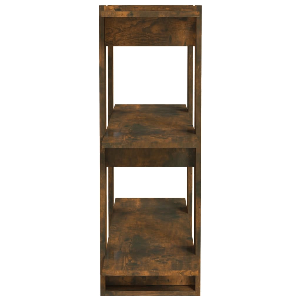 vidaXL Bibliotecă/Separator de cameră, stejar fumuriu, 80x30x87cm vidaXL Bibliotecă/Separator de cameră, stejar fumuriu, 80x30x87cm