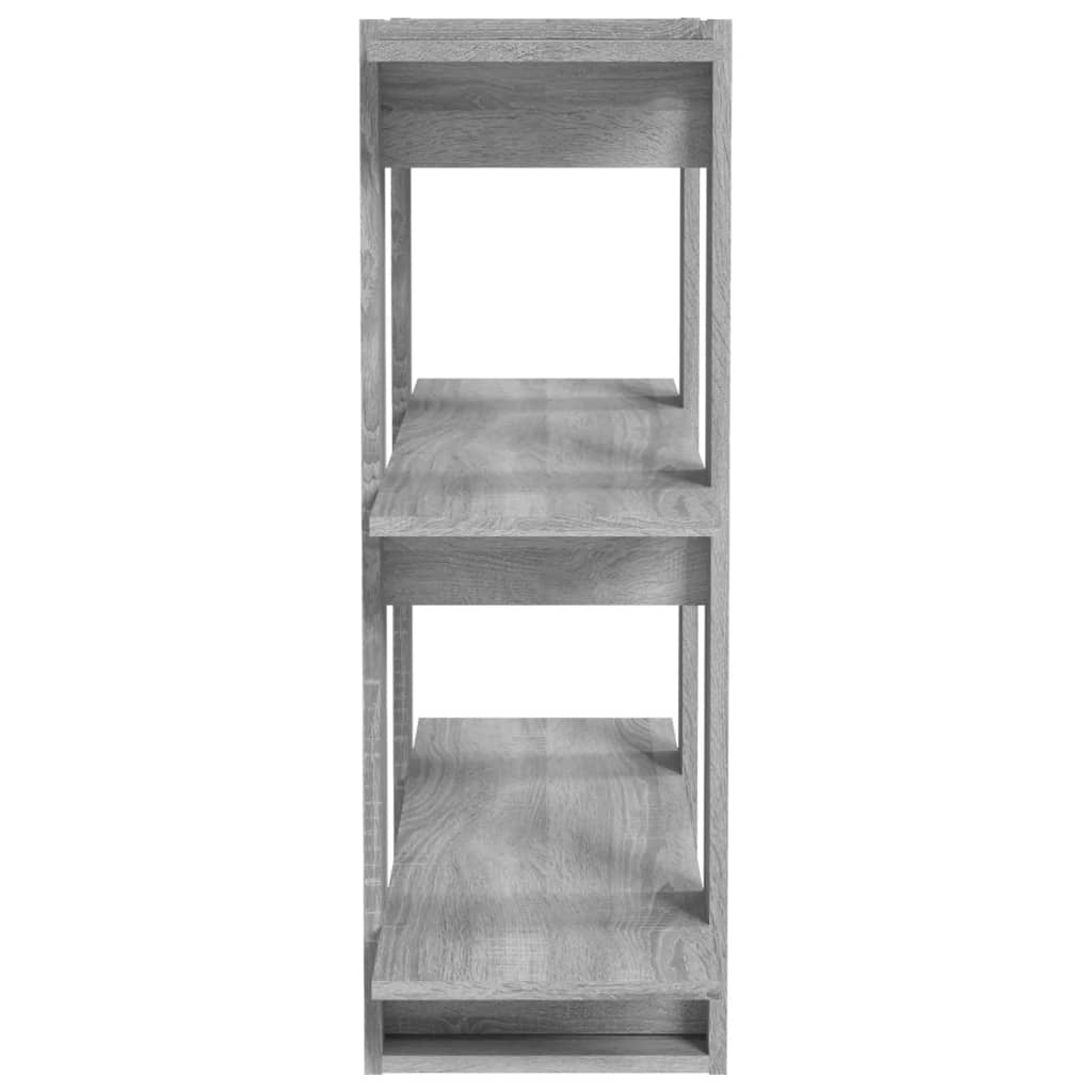 vidaXL Bibliotecă/Separator cameră, gri sonoma, 80x30x87 cm vidaXL Bibliotecă/Separator cameră, gri sonoma, 80x30x87 cm