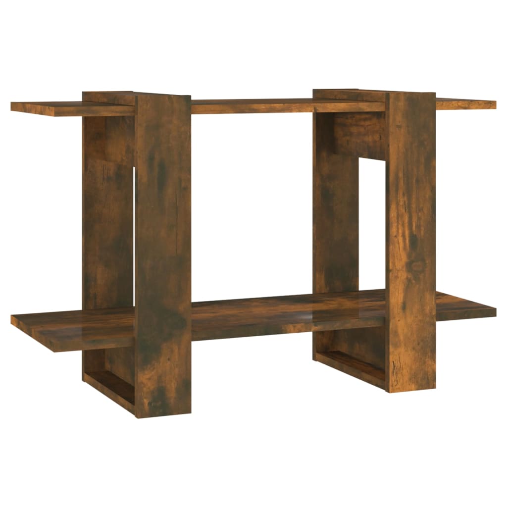 vidaXL Bibliotecă/Separator cameră, stejar fumuriu, 80x30x51 cm vidaXL Bibliotecă/Separator cameră, stejar fumuriu, 80x30x51 cm