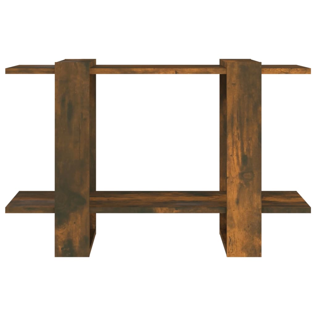 vidaXL Bibliotecă/Separator cameră, stejar fumuriu, 80x30x51 cm vidaXL Bibliotecă/Separator cameră, stejar fumuriu, 80x30x51 cm