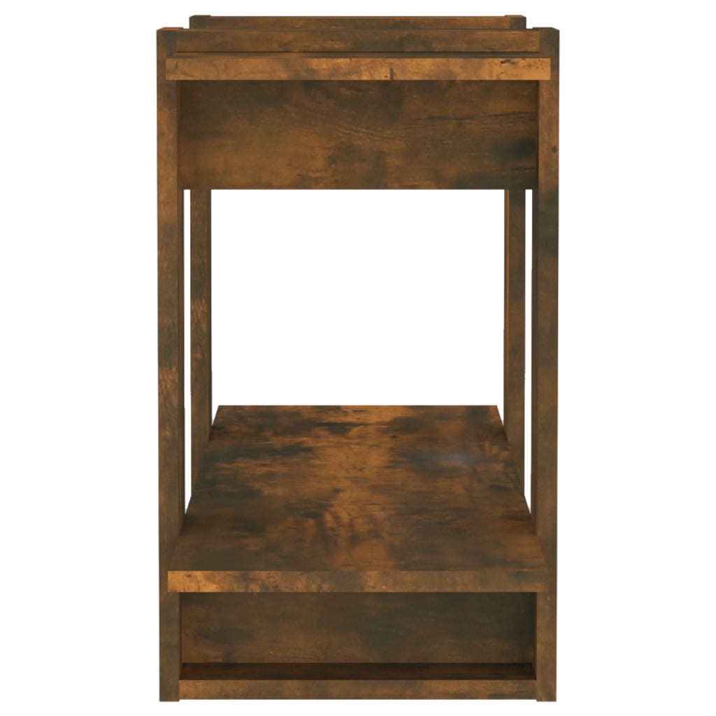 vidaXL Bibliotecă/Separator cameră, stejar fumuriu, 80x30x51 cm vidaXL Bibliotecă/Separator cameră, stejar fumuriu, 80x30x51 cm