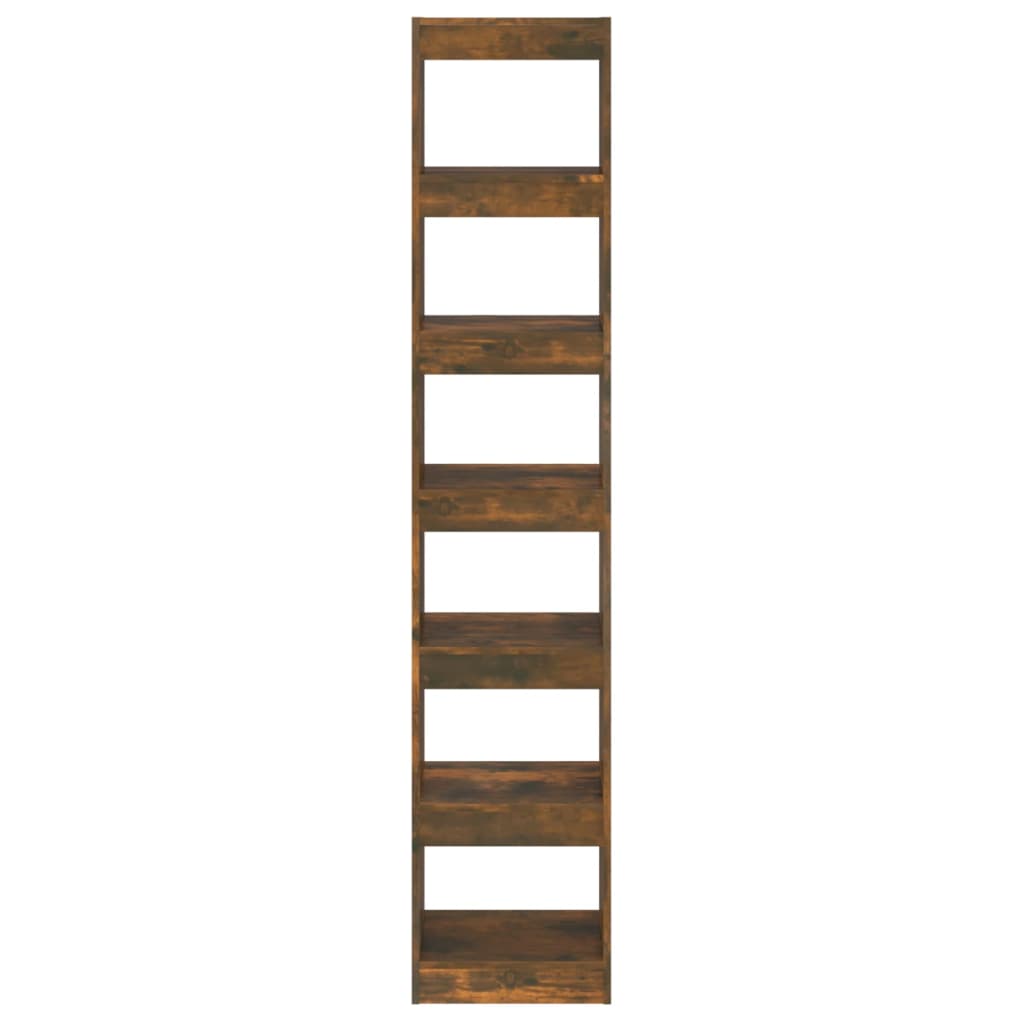 vidaXL Bibliotecă/Separator cameră, stejar fumuriu, 40x30x198 cm vidaXL Bibliotecă/Separator cameră, stejar fumuriu, 40x30x198 cm