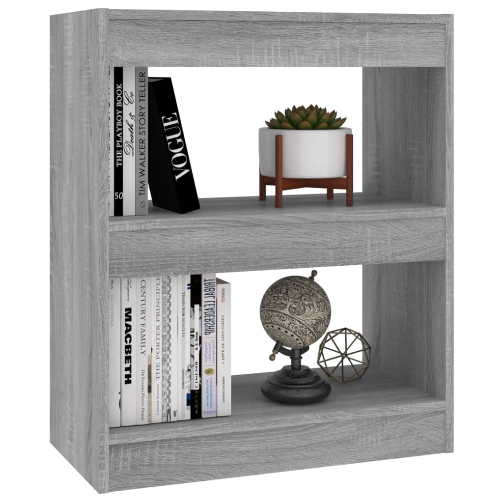 vidaXL Bibliotecă/Separator cameră, gri sonoma, 60x30x72 cm, PAL vidaXL Bibliotecă/Separator cameră, gri sonoma, 60x30x72 cm, PAL