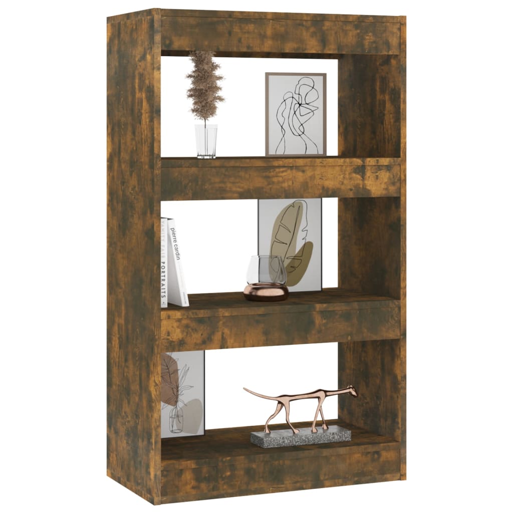 vidaXL Bibliotecă/Separator cameră, stejar fumuriu, 60x30x103 cm PAL vidaXL Bibliotecă/Separator cameră, stejar fumuriu, 60x30x103 cm PAL