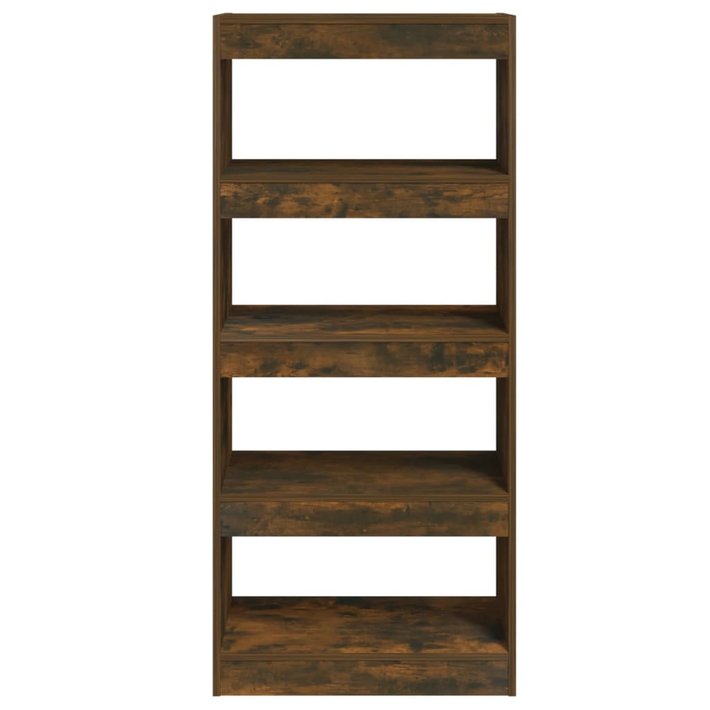 vidaXL Bibliotecă/Separator stejar afumat 60x30x135 cm, lemn prelucrat vidaXL Bibliotecă/Separator stejar afumat 60x30x135 cm, lemn prelucrat