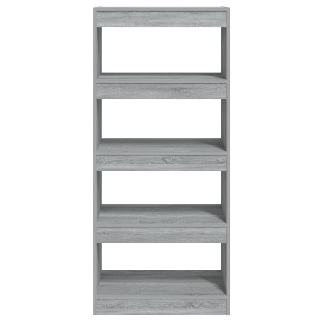 vidaXL Bibliotecă/Separator, sonoma gri, 60x30x135 cm, lemn prelucrat vidaXL Bibliotecă/Separator, sonoma gri, 60x30x135 cm, lemn prelucrat